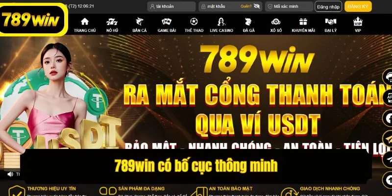 789win có bố cục thông minh